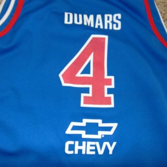 Mens Pistons Dumars Hamilton Reversible Jersey Chevy 50th Anniversary Vintage - Picture 8 of 8